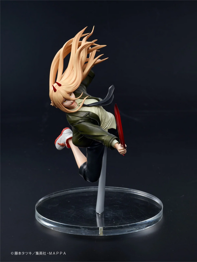 Chainsaw Man Figure – Power Aerial Ver. | Taito Anime Figure | 16cm Dynamic Collectible - OrbiTopia