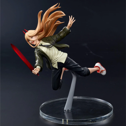 Chainsaw Man Figure – Power Aerial Ver. | Taito Anime Figure | 16cm Dynamic Collectible - OrbiTopia