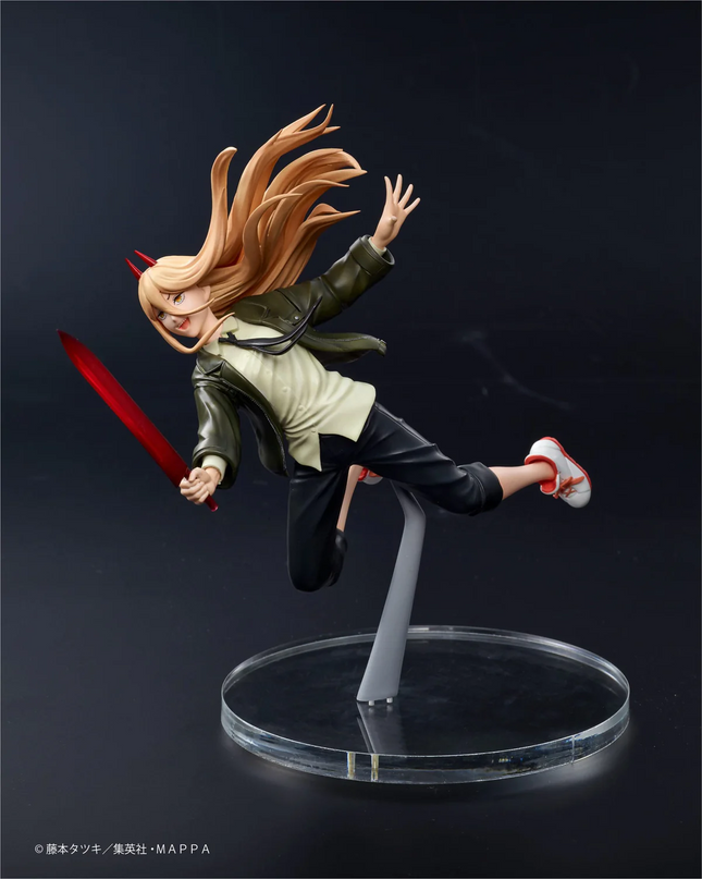 Chainsaw Man Figure – Power Aerial Ver. | Taito Anime Figure | 16cm Dynamic Collectible - OrbiTopia