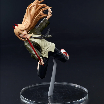 Chainsaw Man Figure – Power Aerial Ver. | Taito Anime Figure | 16cm Dynamic Collectible - OrbiTopia