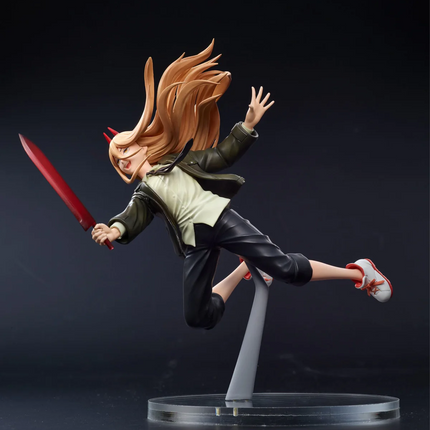 Chainsaw Man Figure – Power Aerial Ver. | Taito Anime Figure | 16cm Dynamic Collectible - OrbiTopia