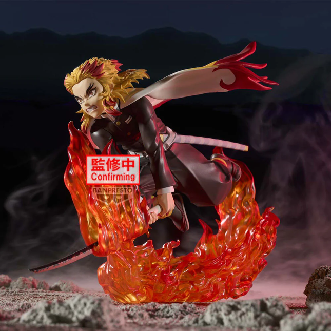 Demon Slayer – Kyojuro Rengoku – Vibration Stars Flame Figure  OrbiTopia