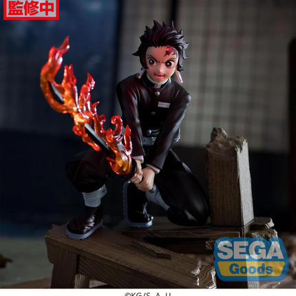 Demon Slayer – Tanjiro Kamado – Xross Link Flame Statue  OrbiTopia