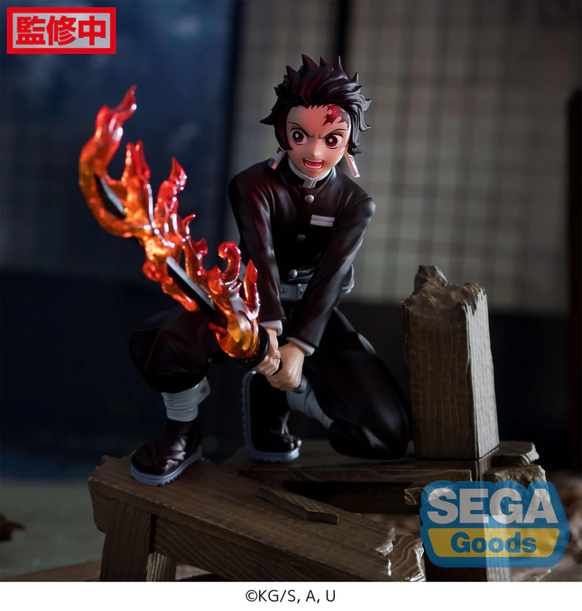 Demon Slayer – Tanjiro Kamado – Xross Link Flame Statue  OrbiTopia