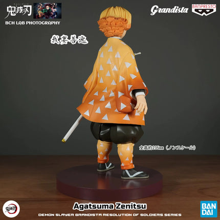 Demon Slayer – Zenitsu Agatsuma – Grandista Figure (Banpresto) | 23 cm Anime Figure OrbiTopia