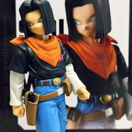 Dragon Ball Z Android 17 Anime Figure – Solid Edge Works | 17cm Banpresto Collectible - OrbiTopia