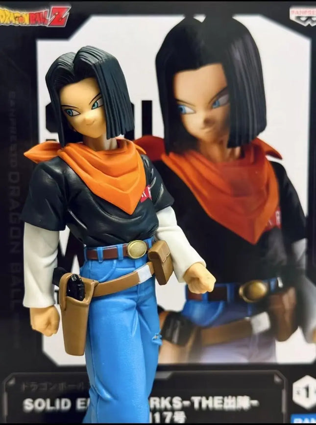 Dragon Ball Z Android 17 Anime Figure – Solid Edge Works | 17cm Banpresto Collectible - OrbiTopia