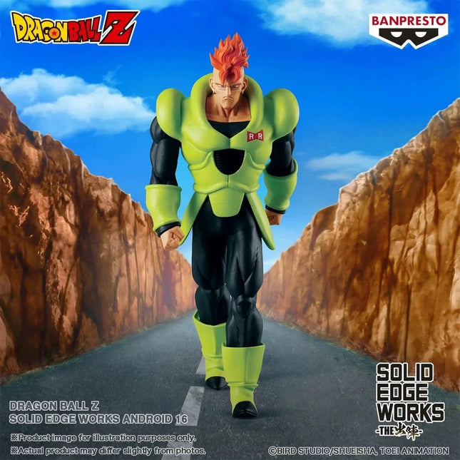 Dragon Ball Z Android Anime Figure 16 – Solid Edge Works | 20cm Banpresto Collectible - OrbiTopia