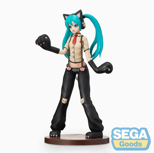Hatsune Miku Figure – Kitty Cat Ver. | SPM Project DIVA Future Tone (SEGA) – 23cm Anime Figure - OrbiTopia