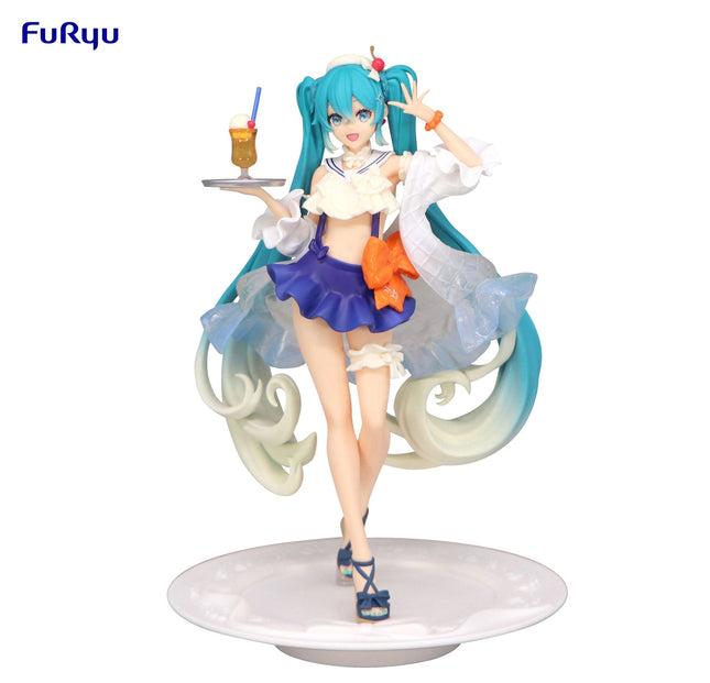 Hatsune Miku Figure – SweetSweets Tropical Juice | FuRyu Exceed Creative | 17cm Anime Figure - OrbiTopia