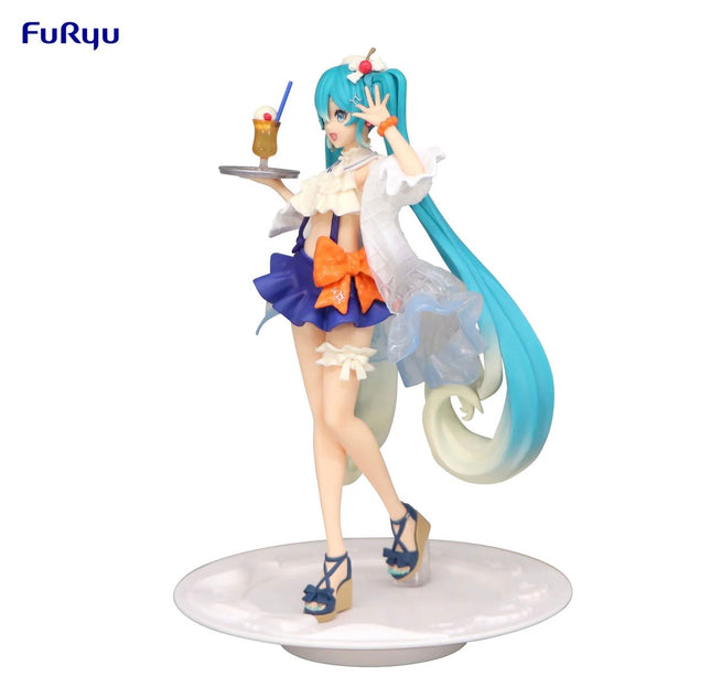 Hatsune Miku Figure – SweetSweets Tropical Juice | FuRyu Exceed Creative | 17cm Anime Figure - OrbiTopia