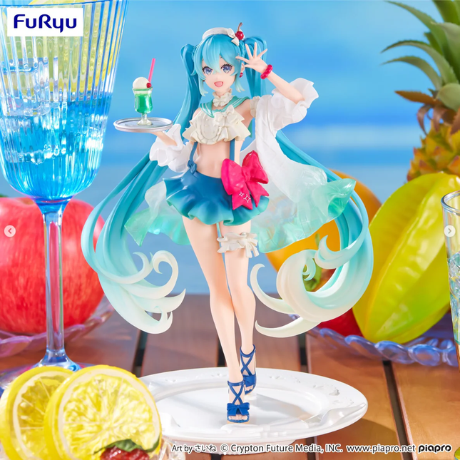 Hatsune Miku - SweetSweets Series - Melon Soda Float Figure  OrbiTopia