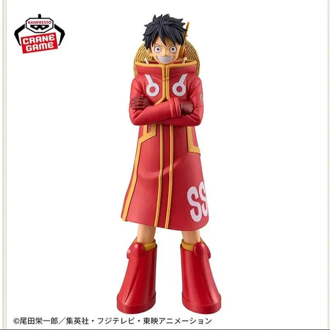 Luffy SSJ Coat Anime Figure – 16cm Banpresto One Piece Collectible - OrbiTopia