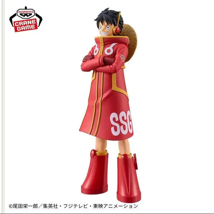 Luffy SSJ Coat Anime Figure – 16cm Banpresto One Piece Collectible - OrbiTopia