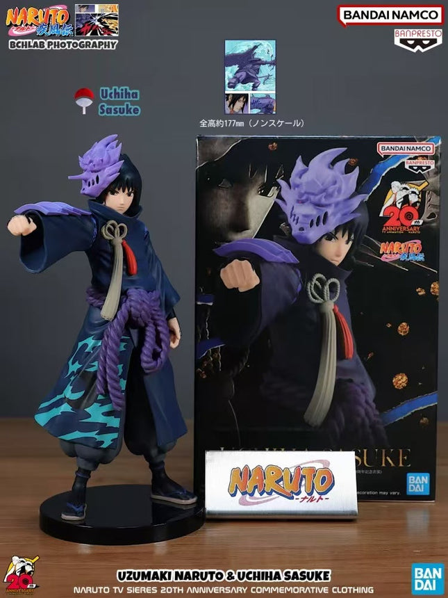 Naruto Shippuden - Sasuke Uchiha - 20th Anniversary Costume Figure  OrbiTopia