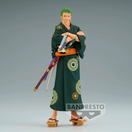 One Piece Figure – Roronoa Zoro Yukata Ver. | Grandline Series DXF (Banpresto) Anime Collectible - OrbiTopia