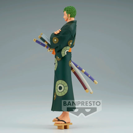 One Piece Figure – Roronoa Zoro Yukata Ver. | Grandline Series DXF (Banpresto) Anime Collectible - OrbiTopia
