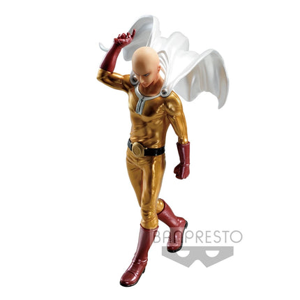 One Punch Man Figure – Saitama DXF Metallic Color | Banpresto Premium | 20cm Anime Figure - OrbiTopia