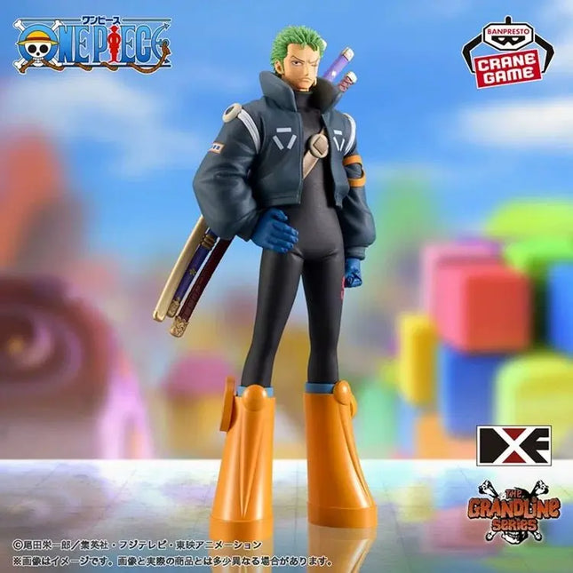Roronoa Zoro Grandline Series Anime Figure – 17cm Banpresto One Piece Collectible - OrbiTopia