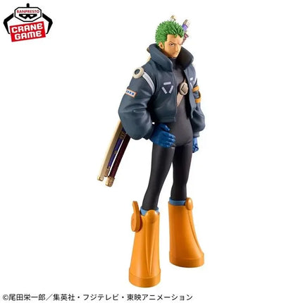 Roronoa Zoro Grandline Series Anime Figure – 17cm Banpresto One Piece Collectible - OrbiTopia