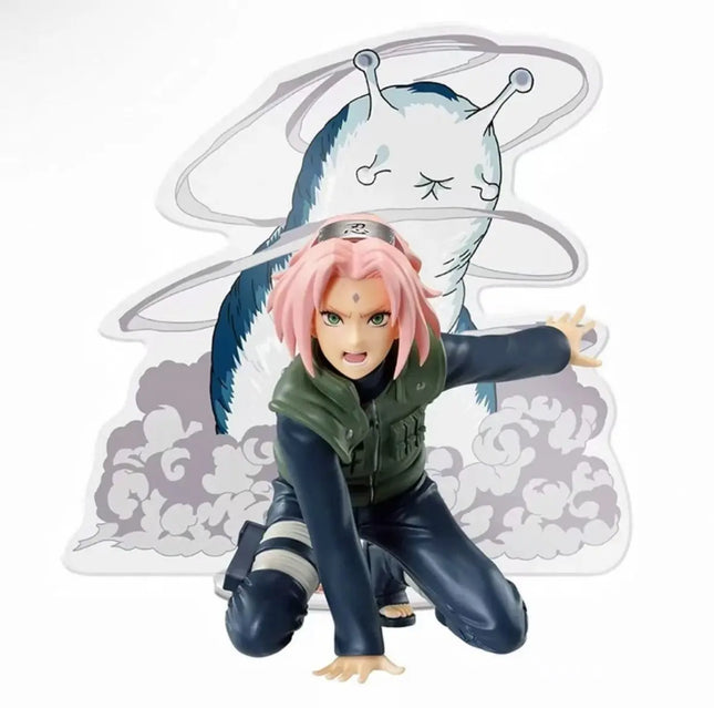 Sakura Haruno Anime Figure with Katsuyu – 10cm Naruto Collectible - OrbiTopia