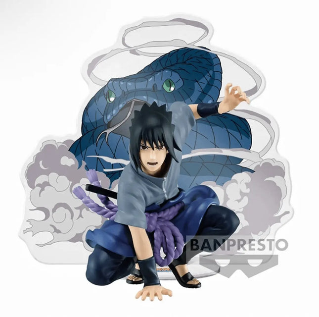 Sasuke Uchiha Anime Figure with Manda – 10cm Premium Naruto Collectible - OrbiTopia
